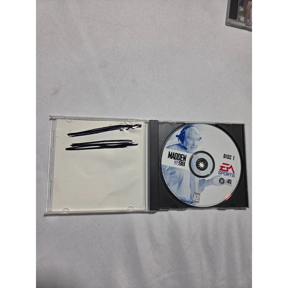 EA Sports Madden NFL 98 PC Windows‎ 2 Disc Set John Madden Football Vintage 1997